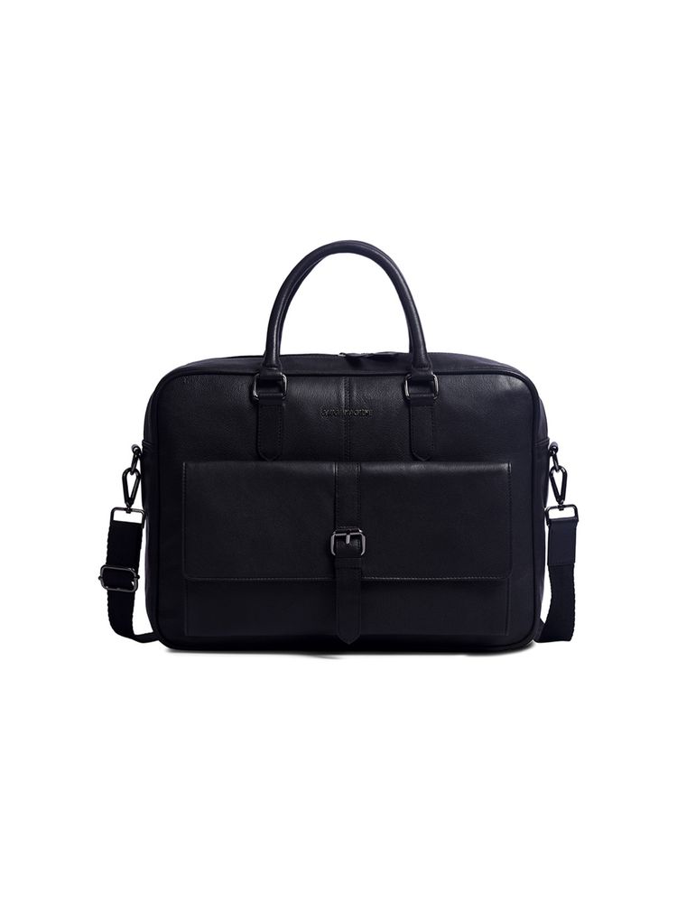 Gauge Machine Unisex Black 16 Inch Laptop Bag with Detachable Strap-image-34