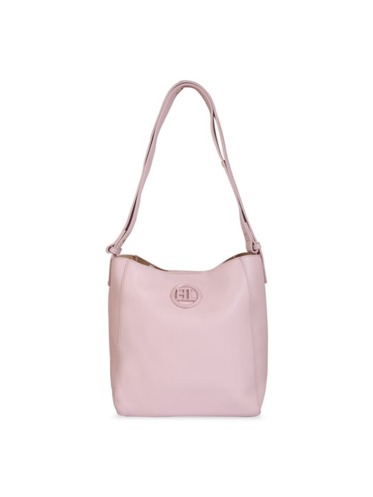 Hamster London Pastel Promise Shoulder Bag with Pouch- Pink (M) (Set of 2)-image-1