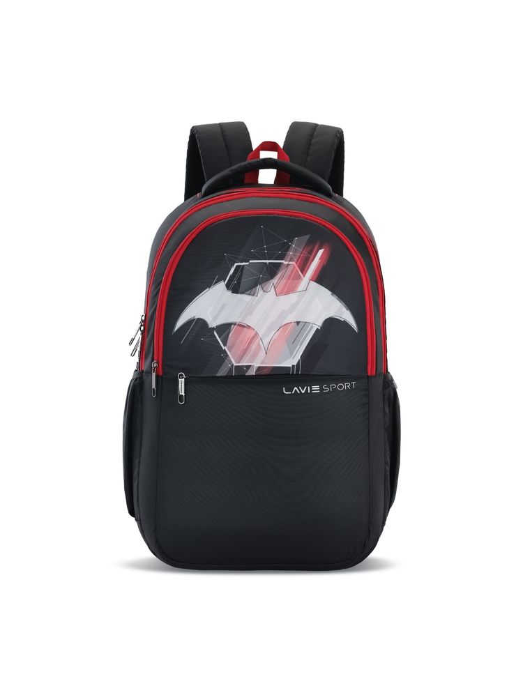 Lavie Sport Batman Icon 35L Casual Backpack With Rain Cover (Black) (Large)-picture-25