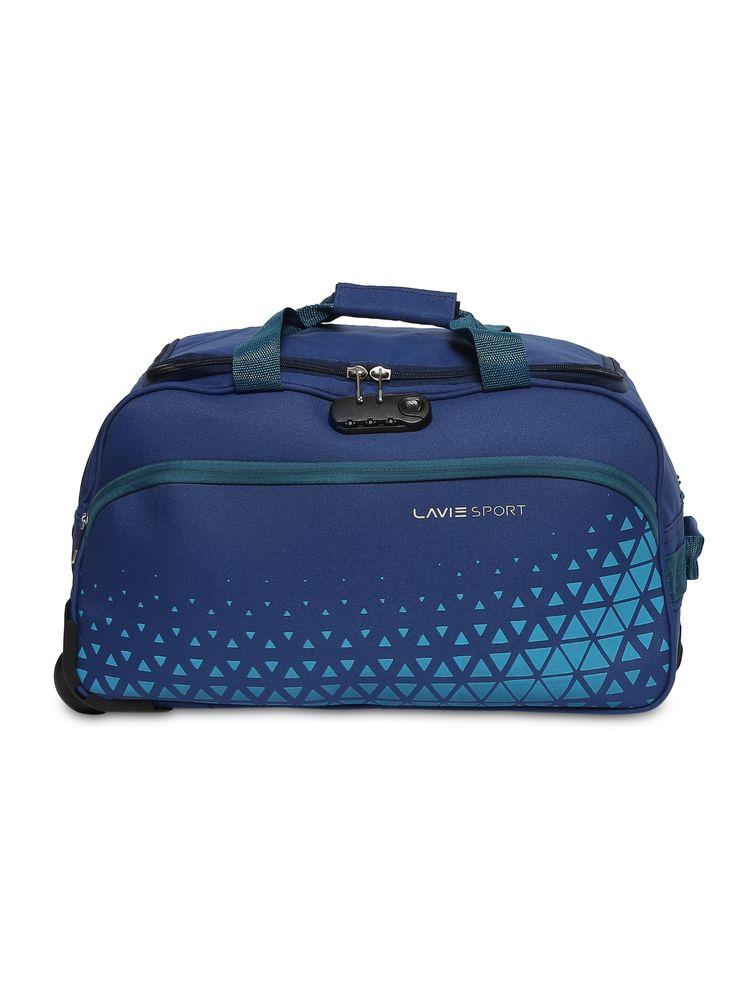 Lavie Sport Unisex Anti-Theft Axle Wheel Duffle (Navy Blue) (Small)-image-19