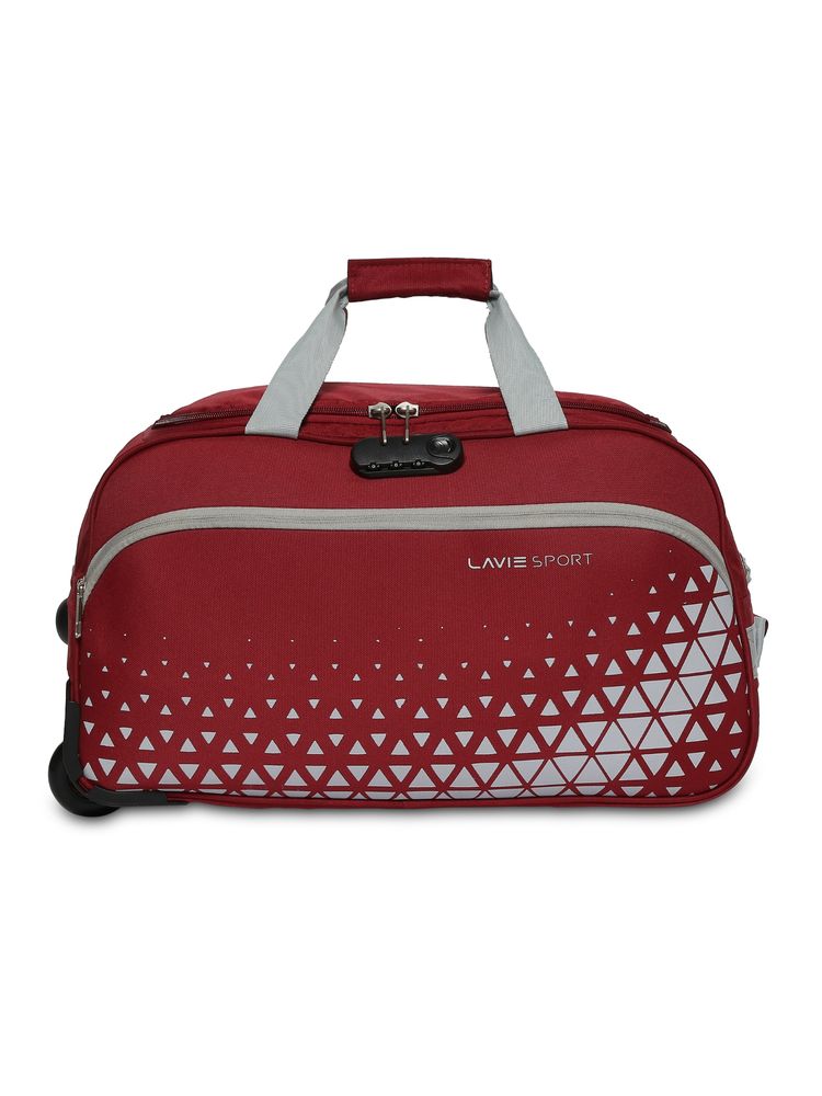 Lavie Sport Unisex Anti-Theft Axle Wheel Duffle (Red) (Small)-picture-11