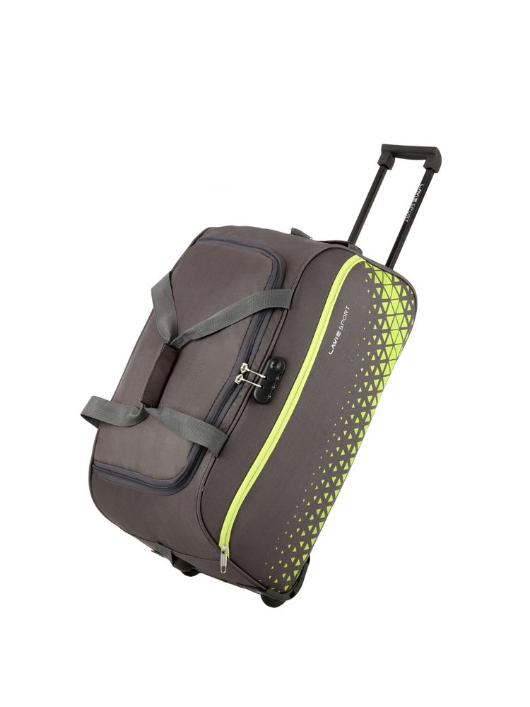 Lavie Sport Unisex Anti-Theft Axle Wheel Duffle (Grey) (M)-image-39