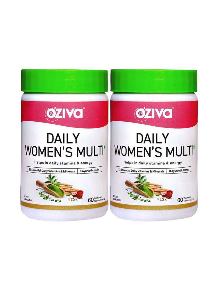 Oziva Plant Based Multivitamins for Women 35+ for Hormonal Health, Skin, Hair & Bone Health