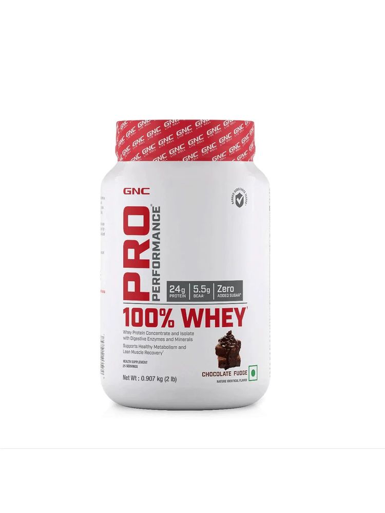 GNC Pro Performance 100 % Whey Protein Chocolate Fudge Powder-picture-33
