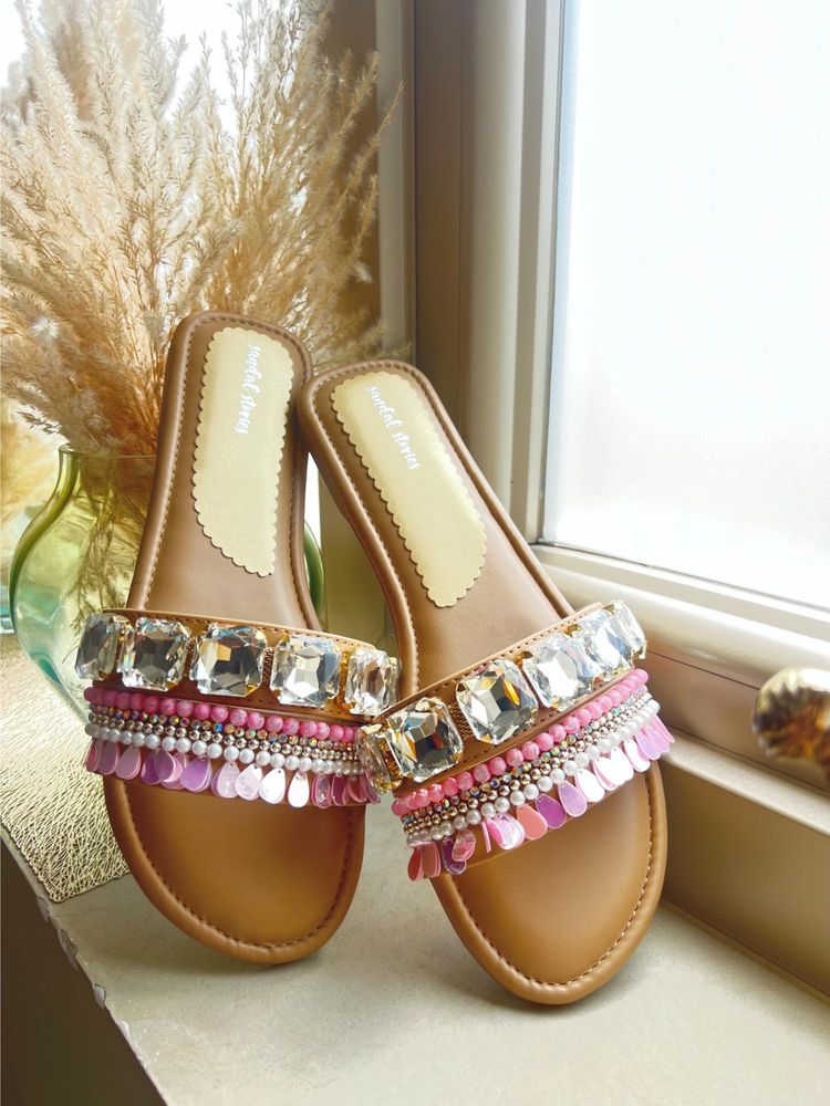 Sandal Stories Gulabo Glam Embellished Flats-picture-28