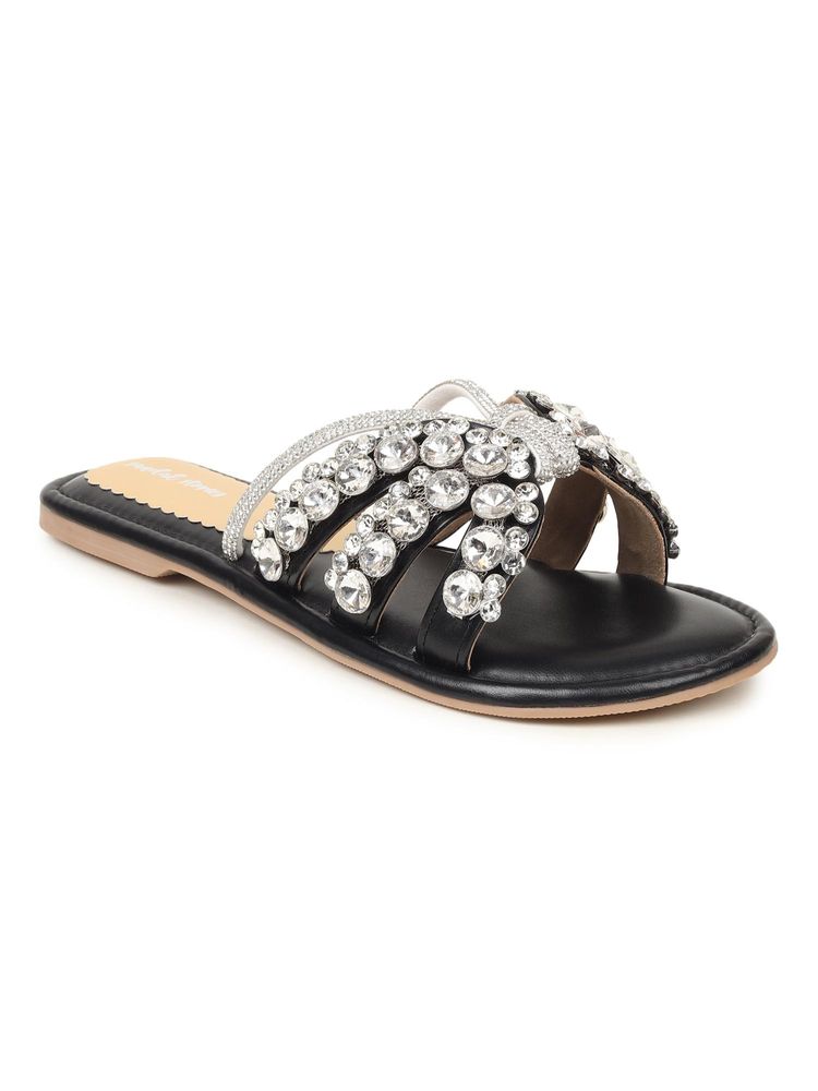 Sandal Stories Midnight Luxe Crystal Flats-picture-11