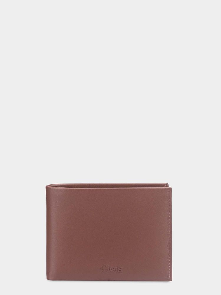 Gioia Men Brown Bifold Wallet with Id Insert-picture-12