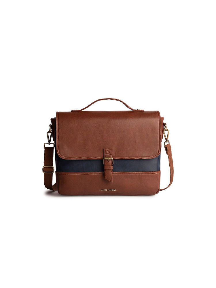 Gauge Machine 16 Brown Laptop Bag-image-34