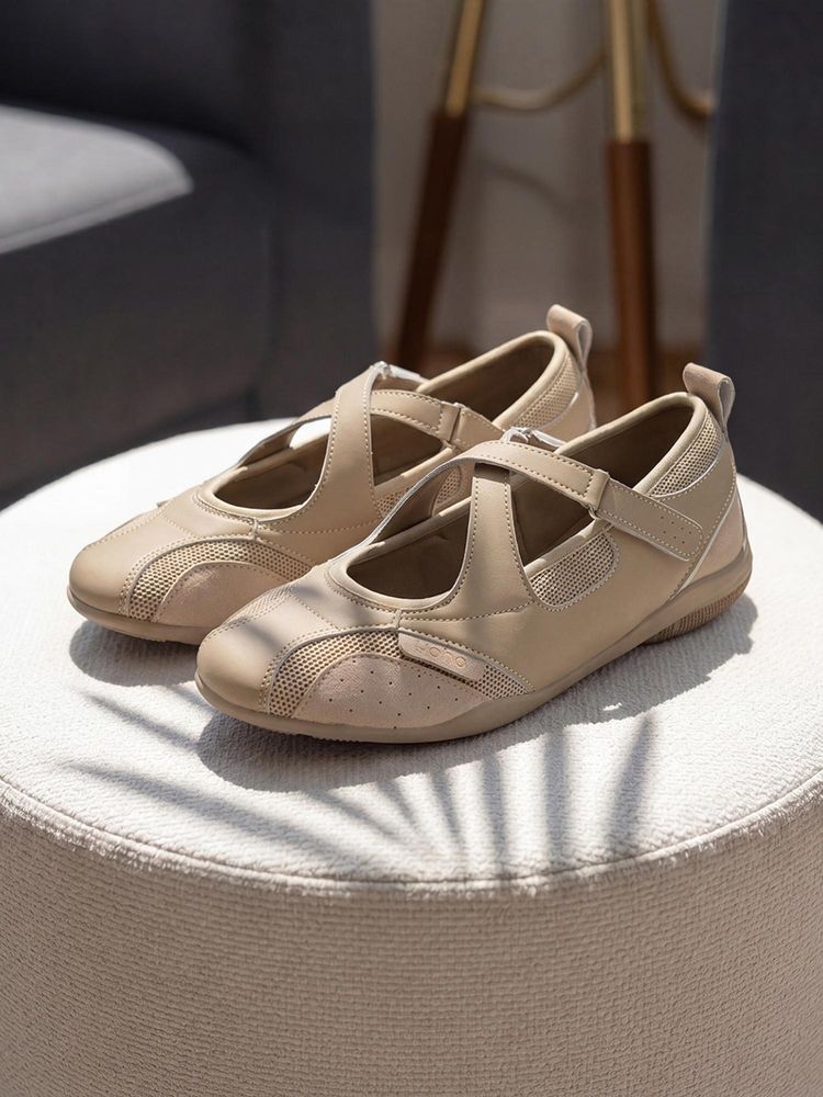 Yoho Juno Bells Beige Sneakers-image-4