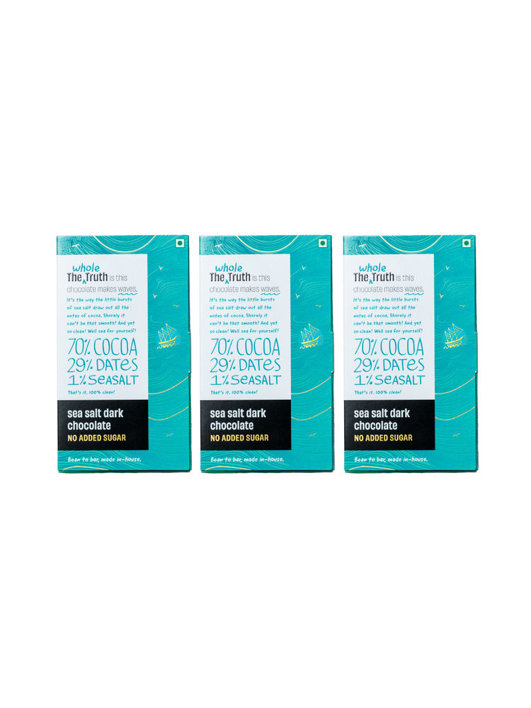 The Whole Truth Dark Chocolate Sea-Salt - Pack of 3-image-4