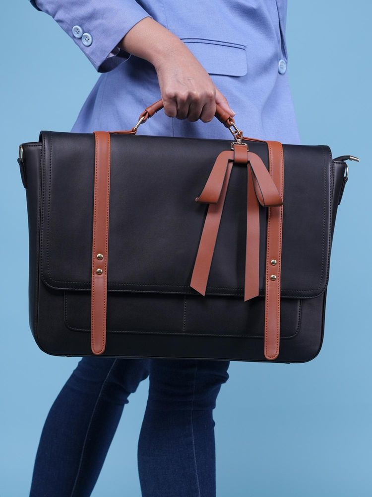 Horra 14 Inch Tote Bag - Black (L)-image-21