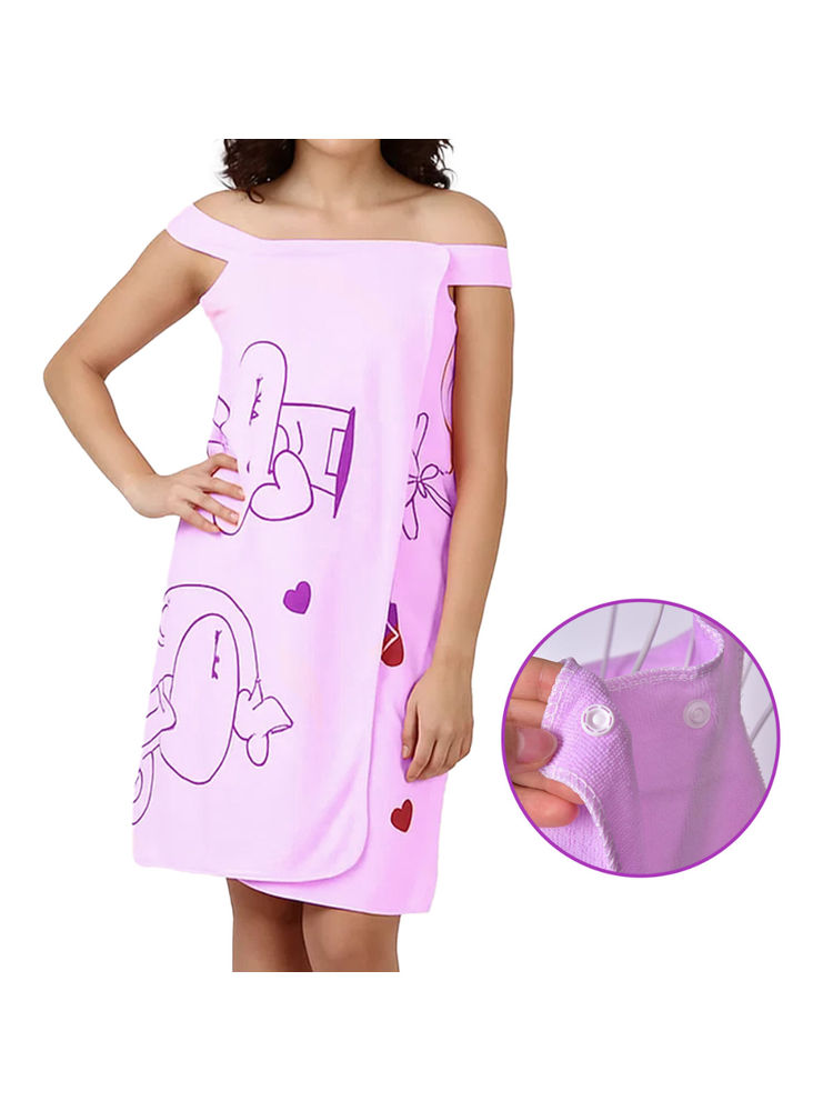 Matra Microfiber Bath Wrap Towel - Purple-image-44