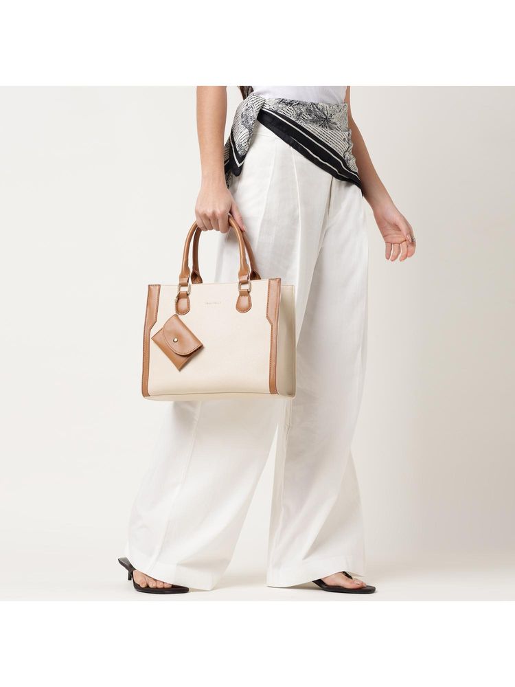 Fastrack Ivory Edge Satchel Bag With Detachable Strap & Pouch-image-39