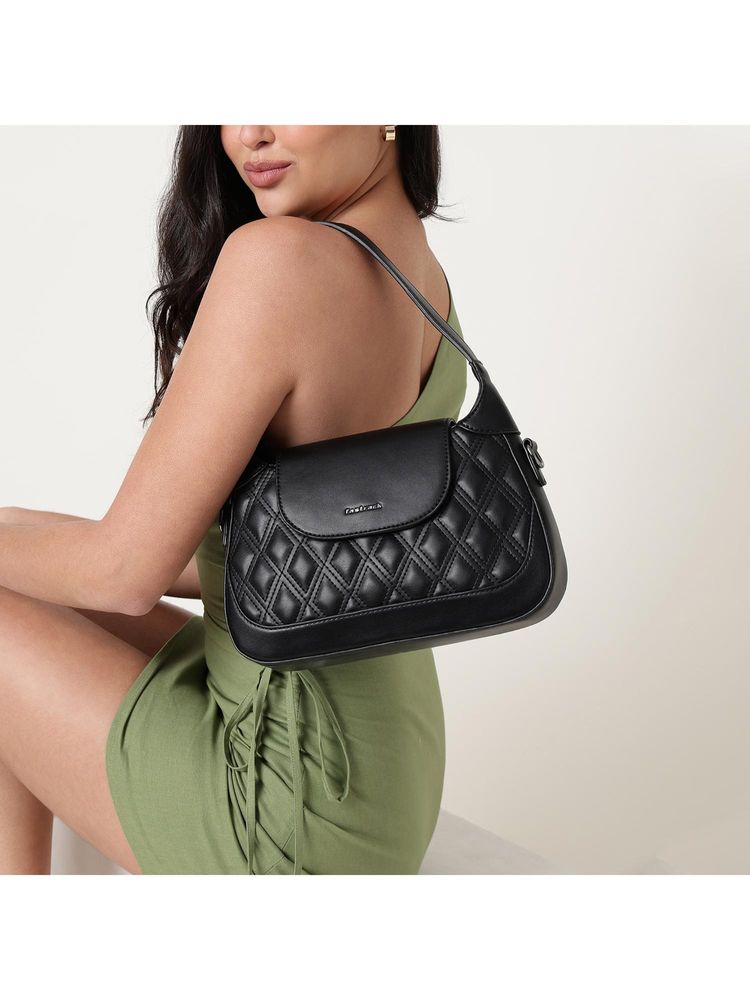 fastrack accessories Fastrack Carry Curve Satchel Bag With Detachable Strap - Black-picture-26