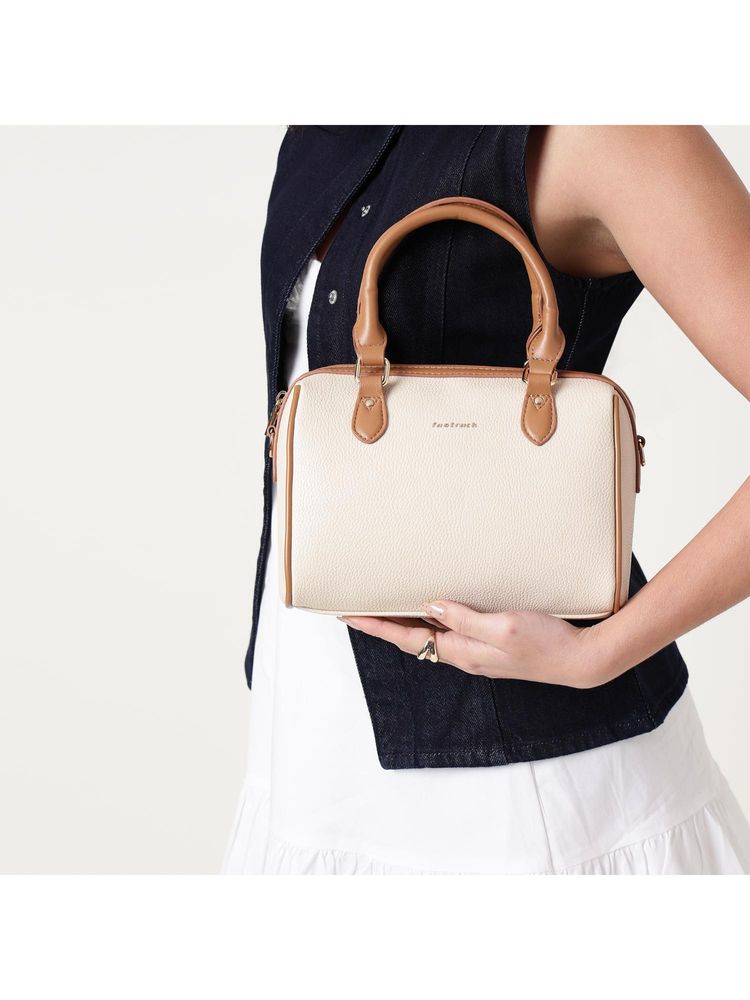 fastrack accessories Fastrack Swirl Satchel Bag With Detachable Strap - White-picture-15