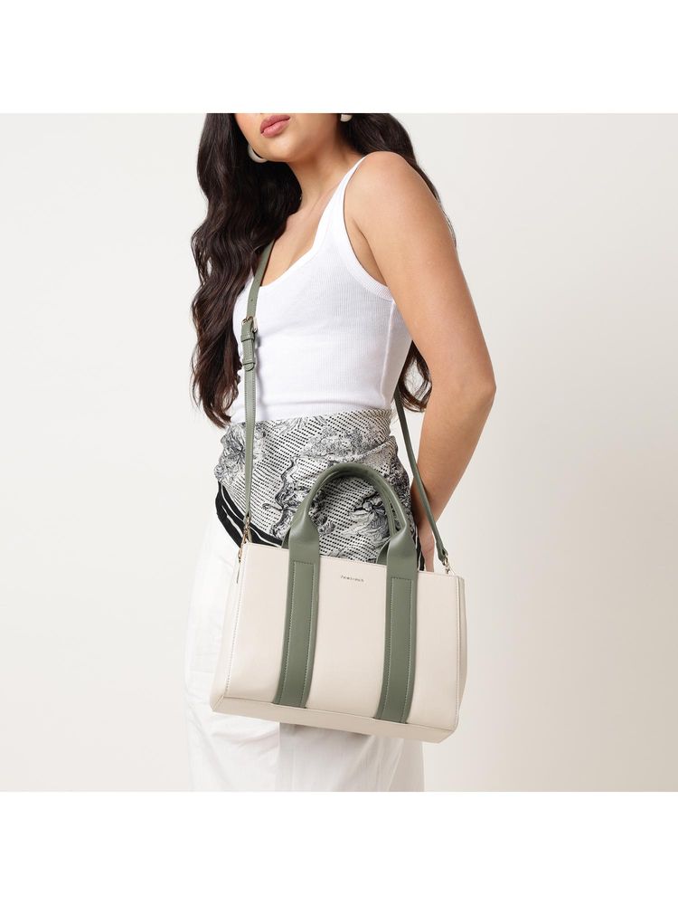 Fastrack Frosted Mint Satchel Bag With Detachable Strap-image-19