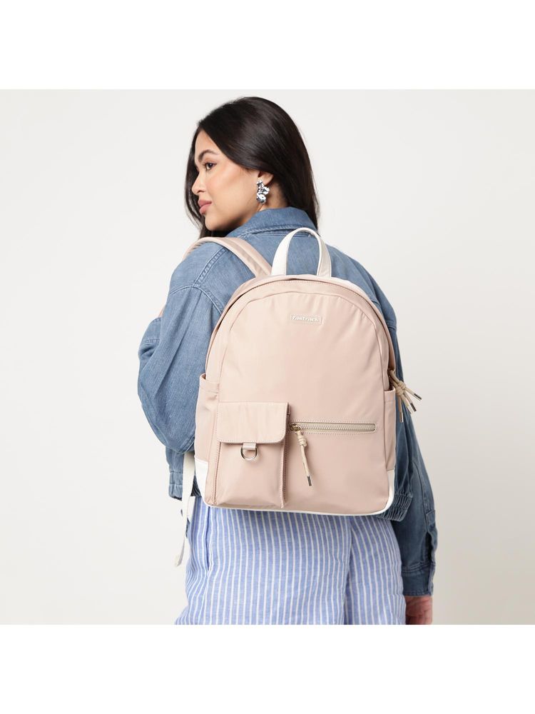 fastrack accessories Fastrack Nylon Rush Laptop Backpack - Beige-picture-16
