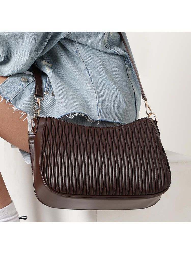 Fastrack Brown Wave Handbag-image-22