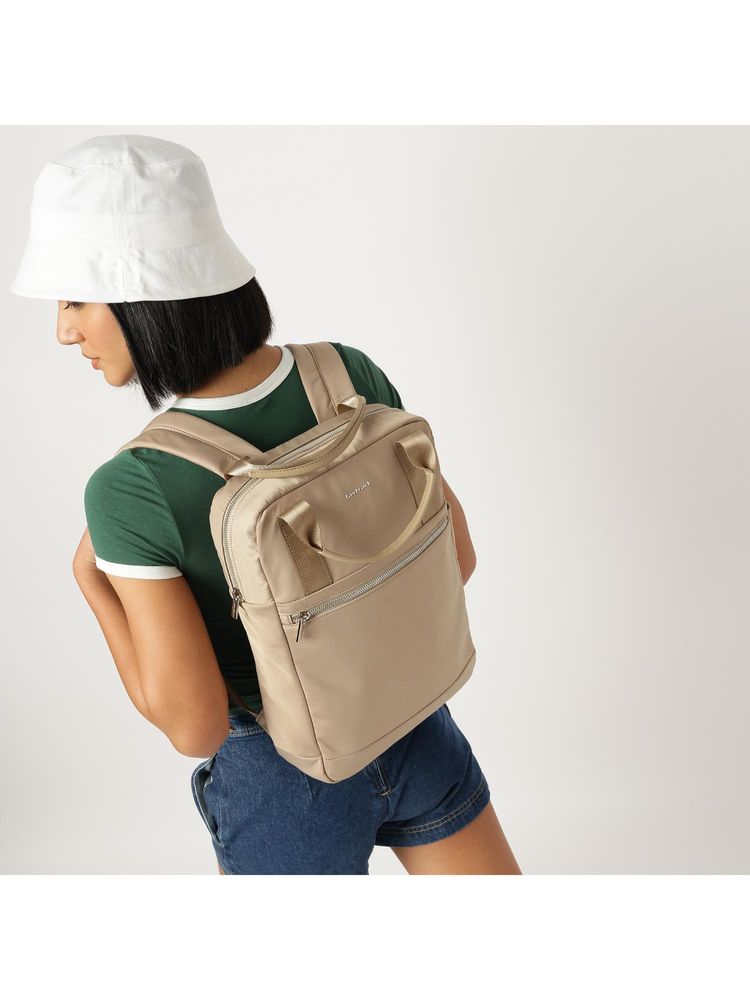 fastrack watches Fastrack Women Pulse Laptop Backpack - Taupe-picture-17