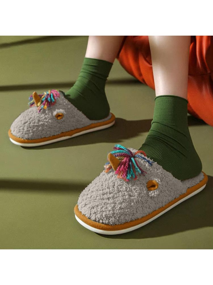 Drunken Room Slippers for Women-Grey-image-8