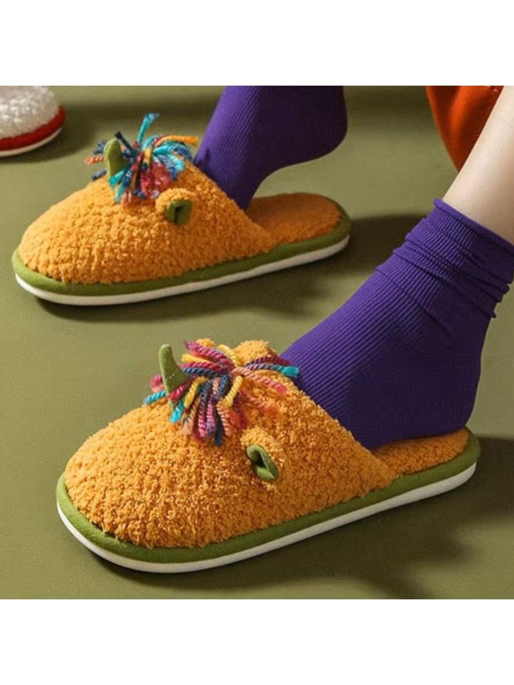 Drunken Room Slippers for Women-Mustard-picture-13