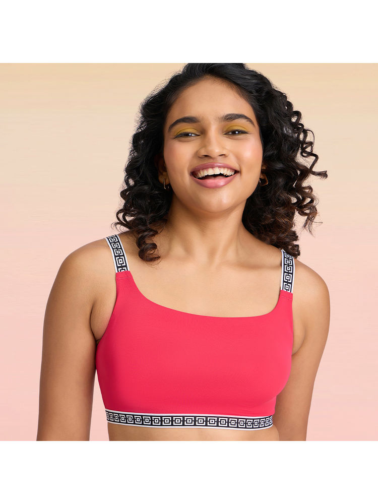 Lola and Mae Varsity Edit Sports Bra - Red LMB1021-picture-26
