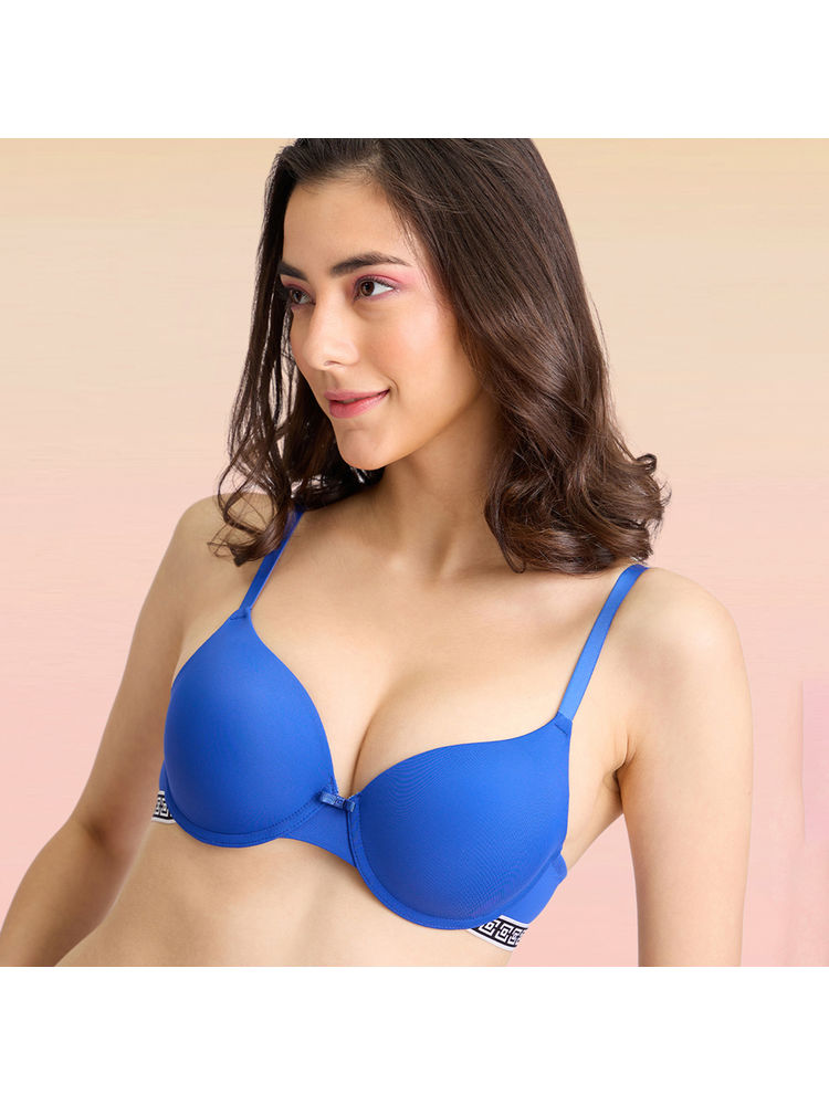 Lola and Mae Varsity Edit Push up wired bra- Dark Blue LMB1022-picture-24