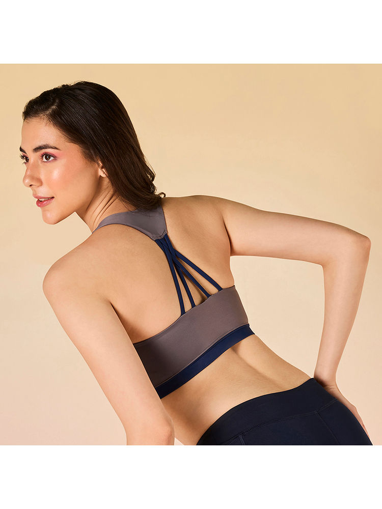Lola and Mae Varsity Edit Sports Bra - Grey LMB1041-picture-26