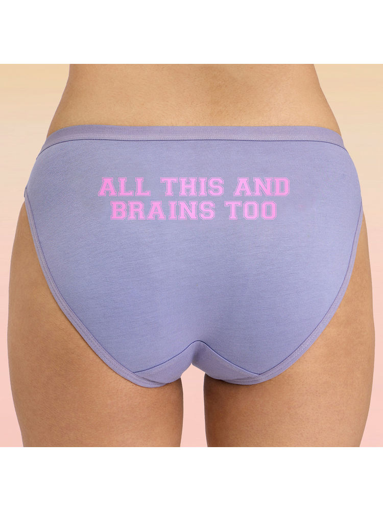 lola and mae C.O.A.T Bikini Panty Pack of 1-All Brains Grey LMP1002-picture-11