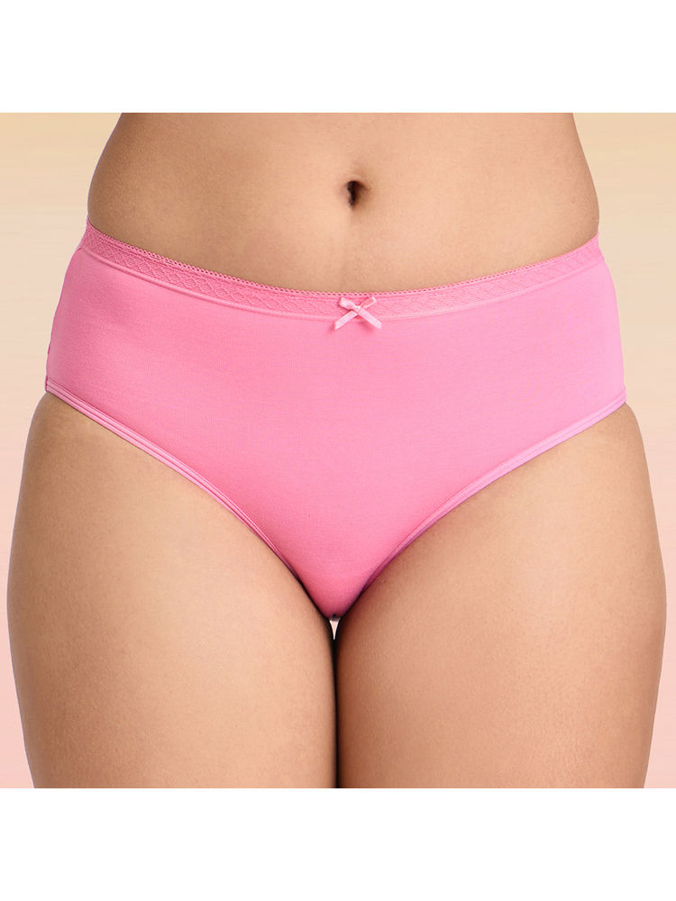 lola and mae C.O.A.T Pack of 1 Hipster Panty With Trim Lace-Rose LMP1004-picture-10
