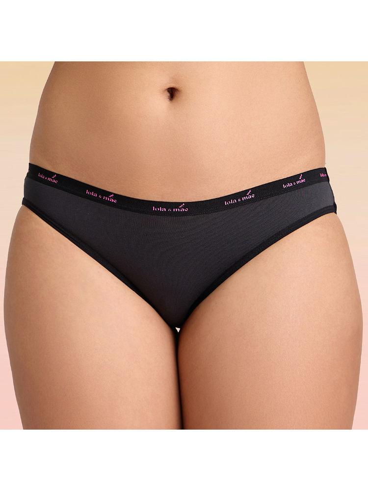 Pack of 3 C.O.A.T Cotton Solid Bikini Panty- Assortment 1 LMP1014