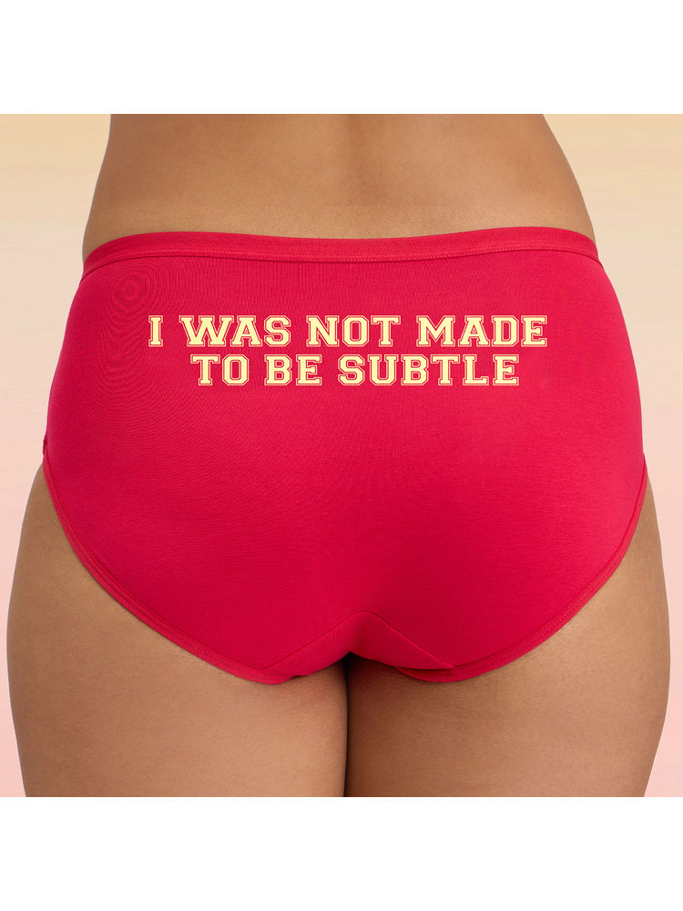 lola and mae C.O.A.T Hipster-Panty Pack of 1-Subtle Red LMP1015-picture-19