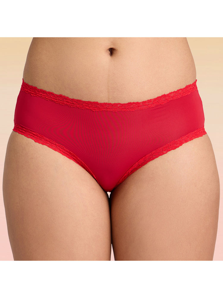 lola and mae C.O.A.T Pack of 1 Microfiber Hipster Panty-Cherry LMP1030-picture-24