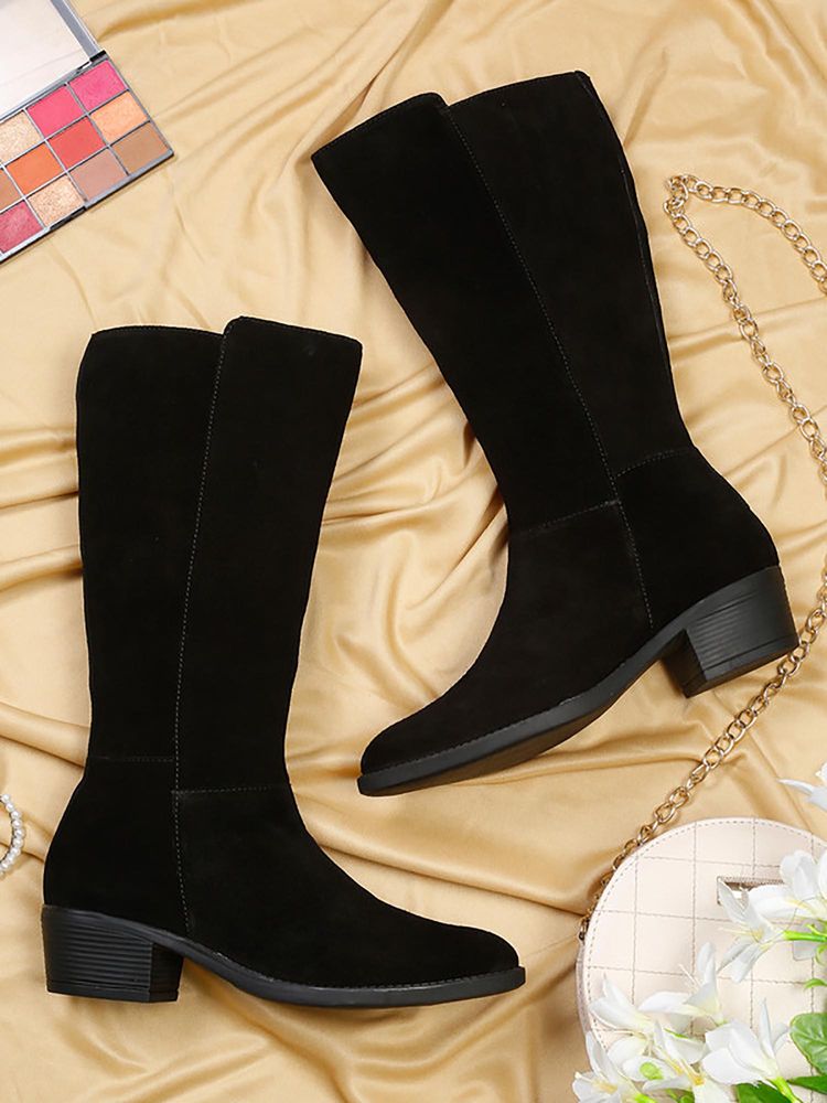 Teakwood Women Black Casual Boots-picture-13
