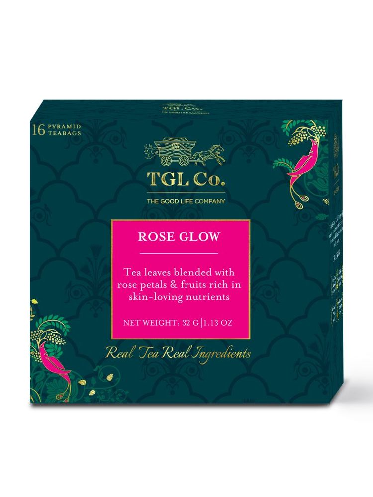 TGL Co. Roseglow Black Tea Bags Glowing Skin Improve Skin & Hair Health Anti Ageing Properties-image-39