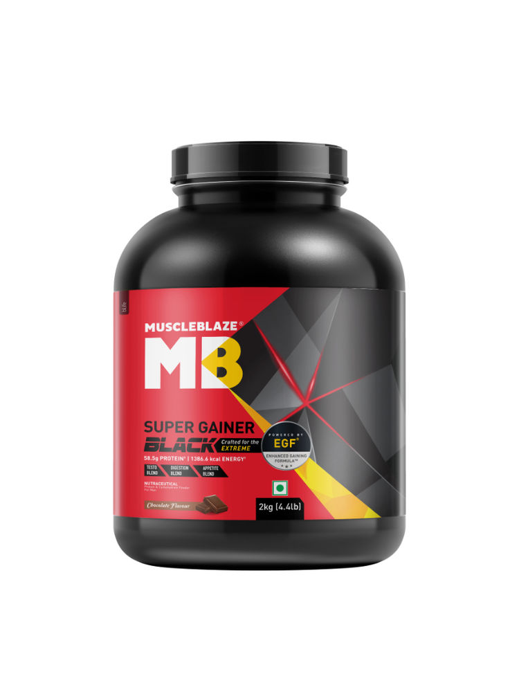 MuscleBlaze Super Gainer Black With Egf (chocolate)