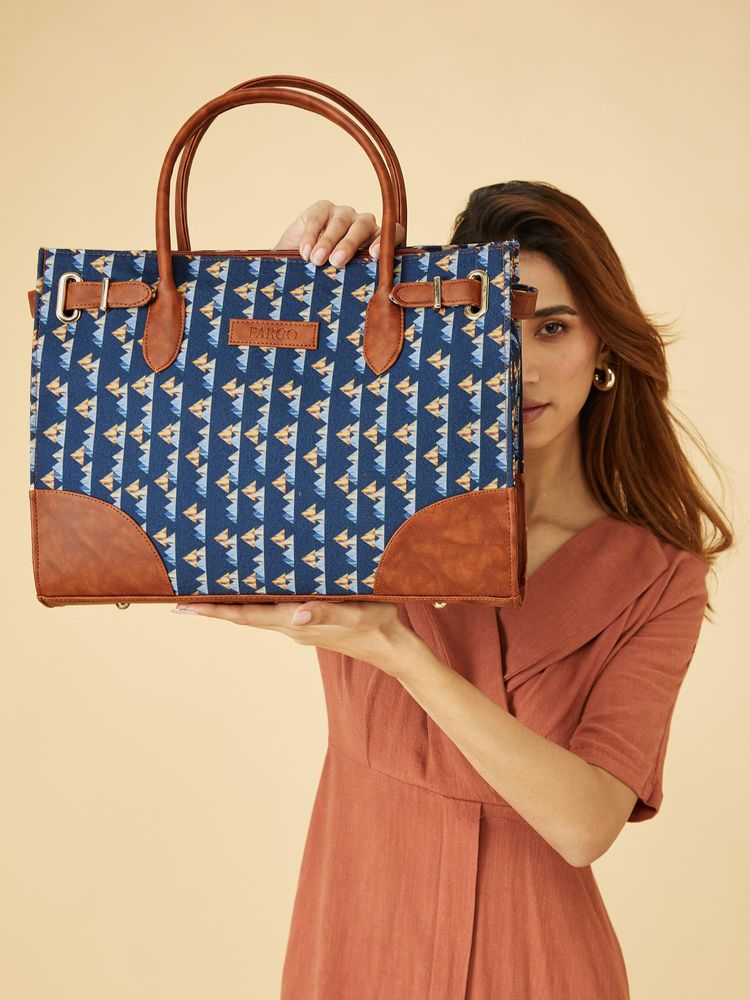 FARGO Women Blue Tote Bag-picture-25