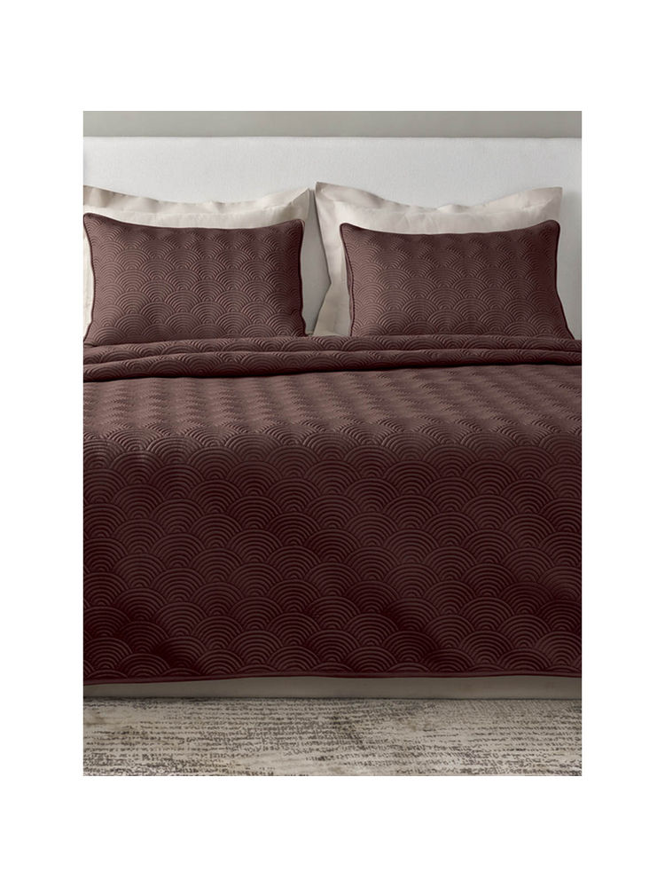 SANSAAR A D'DECOR BRAND LIVE CONSCIOUSLY King Bedsheet with Pillow Cover Scallop-Fudgesickle-picture-43