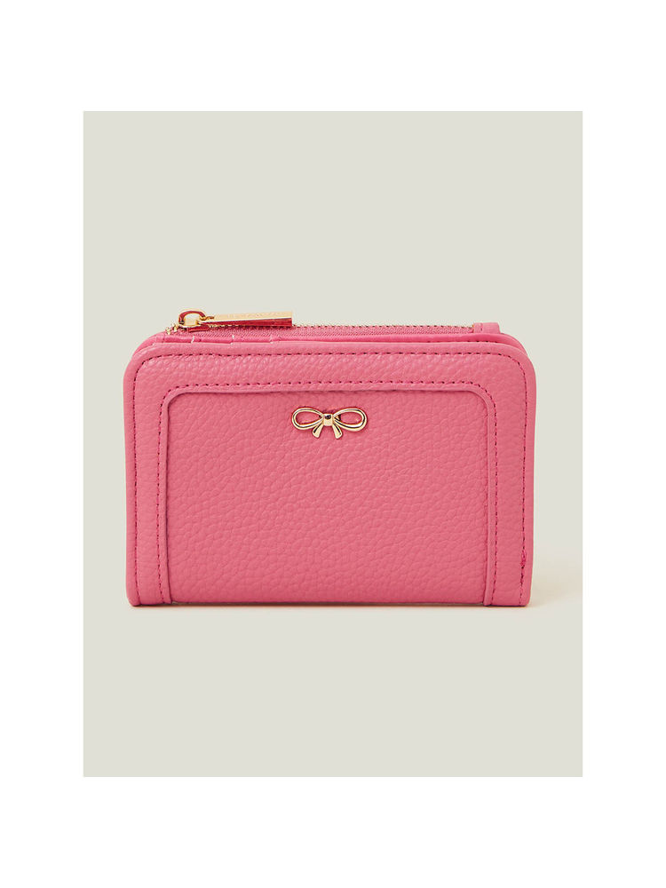 Accessorize London Women's Pink Bow Wallet Green-picture-31