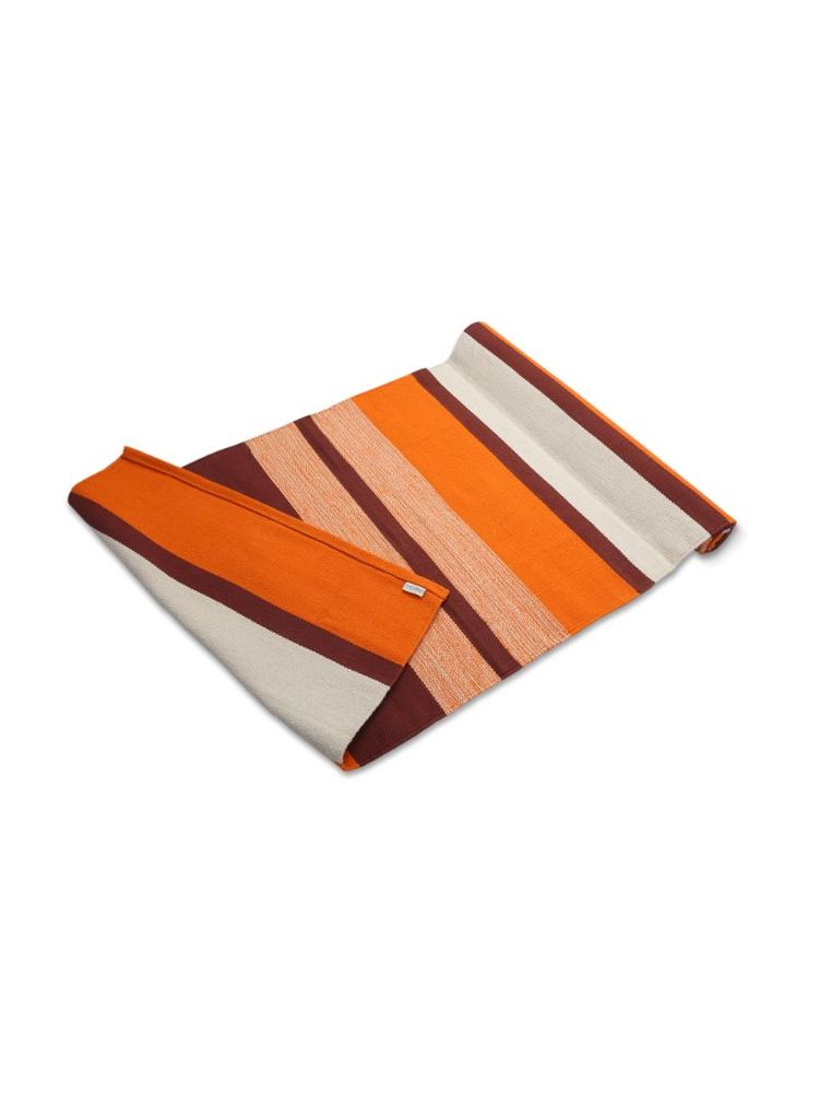 Core Asana Cotton Mat- Stripe Pattern Amber-picture-16