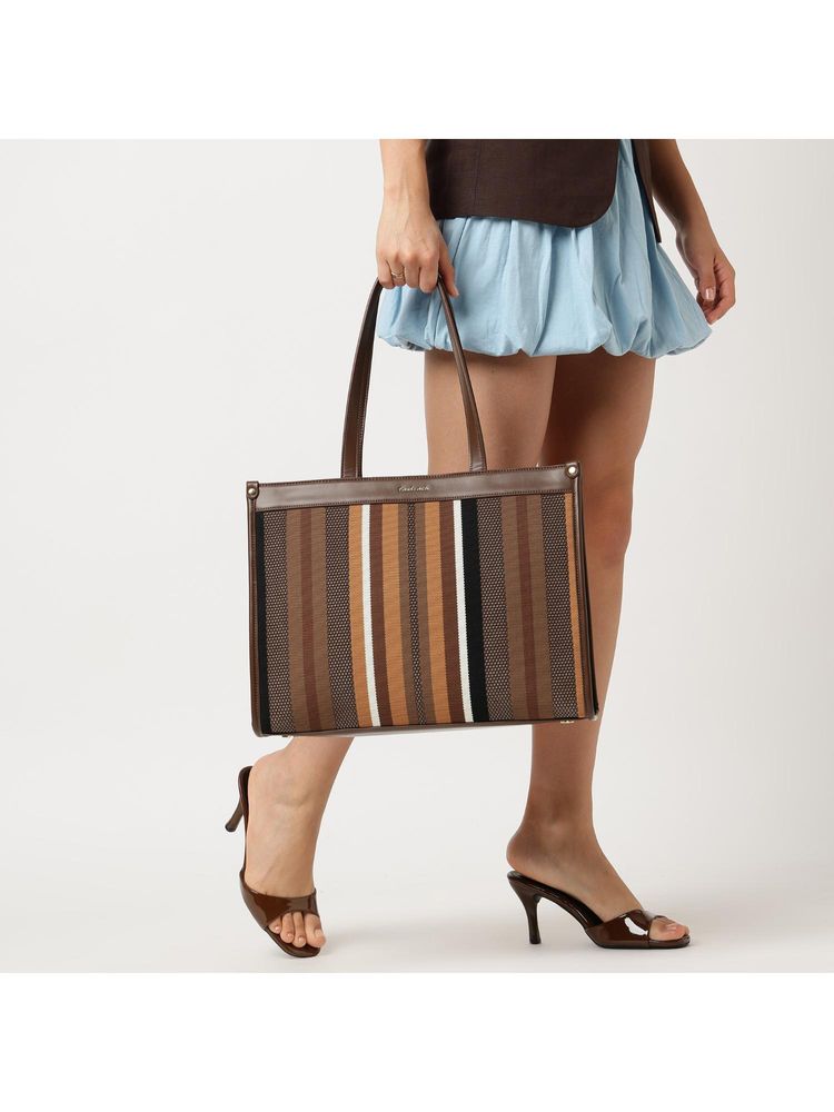 fastrack accessories Fastrack Cocoa Weave Tote Bag-picture-9