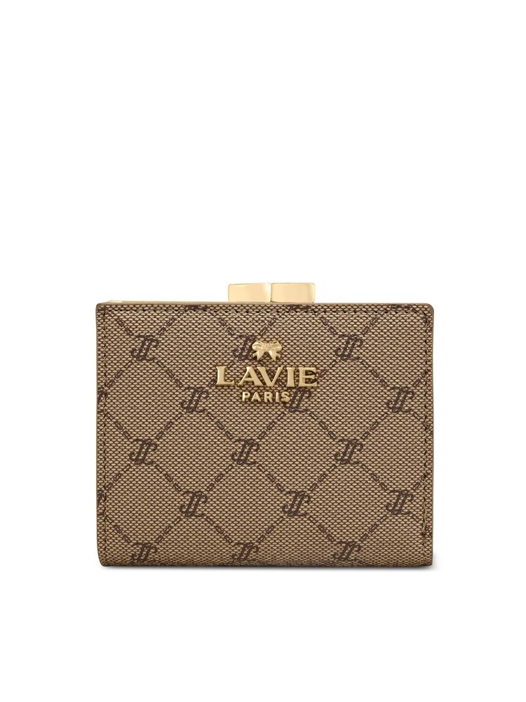 Lavie Paris Women Mono Romane Frame Wallet - Latte (S)-image-24