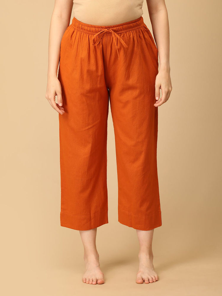 The Mom Store Rust Solid Regular Fit Pant-picture-22