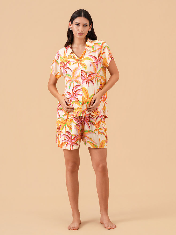 The Mom Store Multi-Color Printed Regular Fit Shirt and Shorts-picture-26