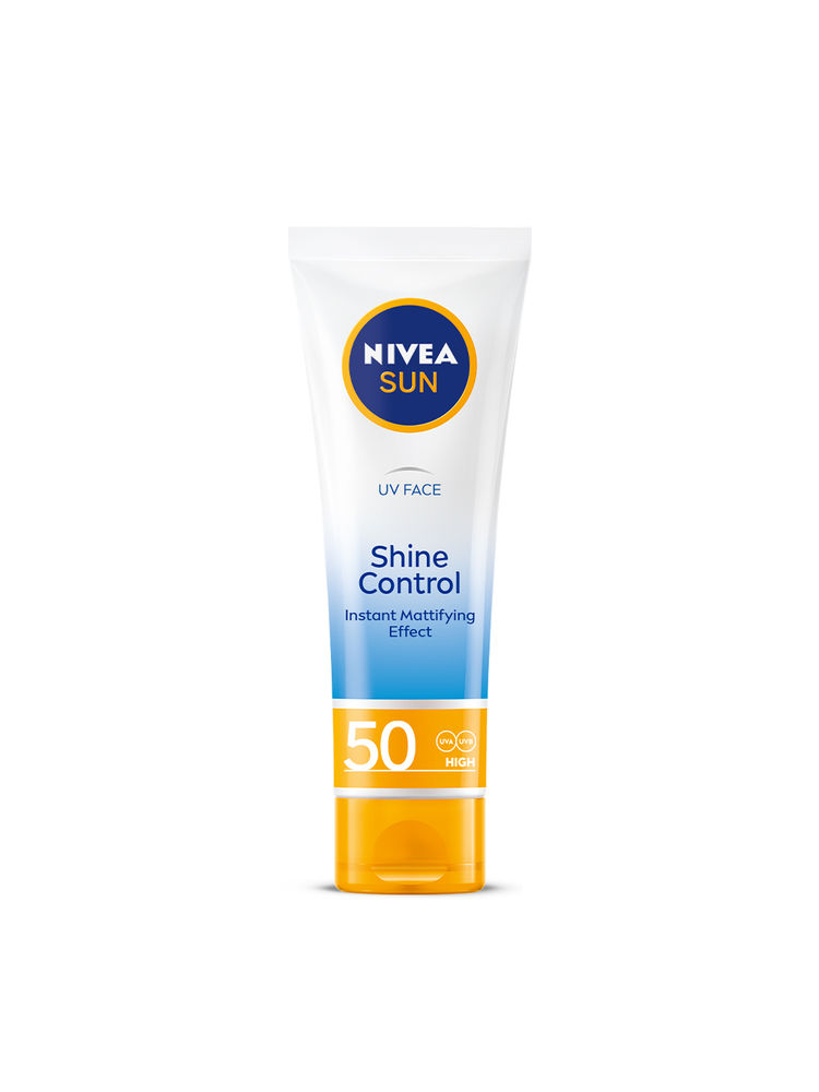 NIVEA Sun Shine Control SPF 50 Sunscreen Ultra Matte, No White Cast, Instant UV Protection-image-4