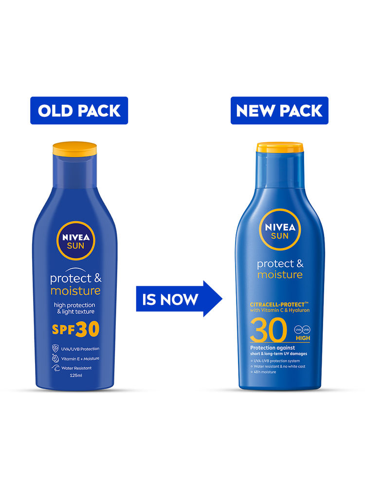 Nivea Sun Lotion, SPF 30, With UVA & UVB Protection, Water Resistant Sunscreen