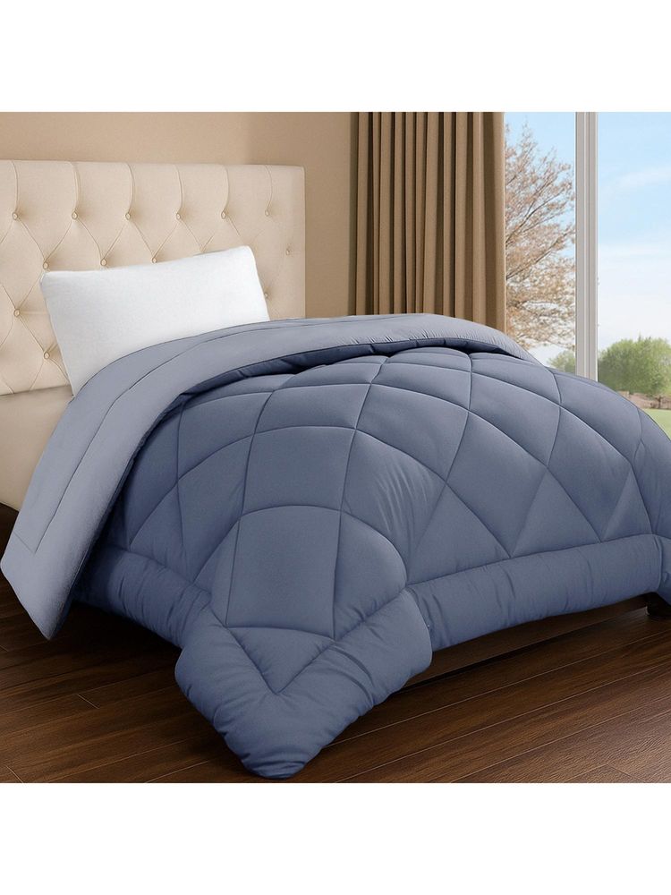 Story@Home Reversible Comforter Microfiber Reversible Blankets (Blueberry & Lavender)-image-1