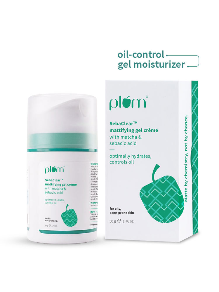 Plum SebaclearTM Mattifying Gel Crème With Matcha & Sebacic Acid-image-22