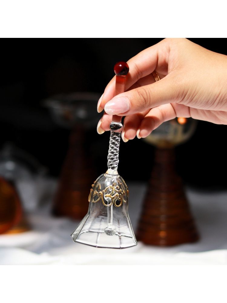 Muun Home Ringing Glass Bell Amber