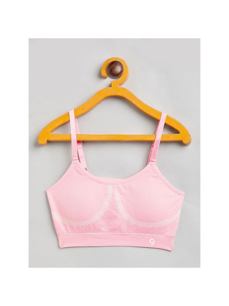 C9 Airwear Pink Ribbed Branded Bra-picture-16